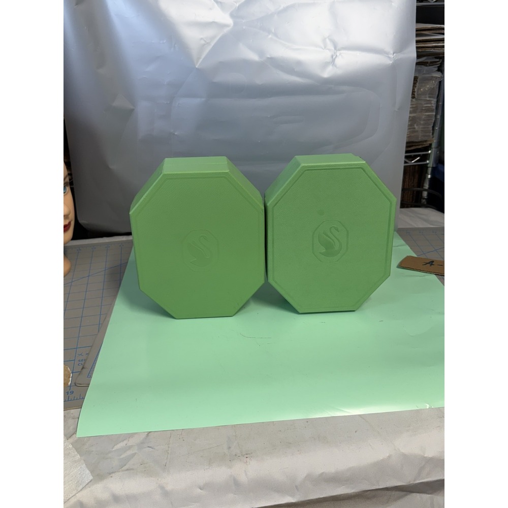 2x Swarovski Octagon Jewelry Box Green Swan Logo‎ Holder Case Storage Organizer